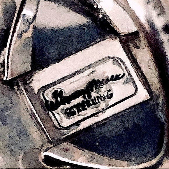 $248 Estate Signed Native American Vintage Ring  Sterling Silver  Size 9 - Picture 2 of 8